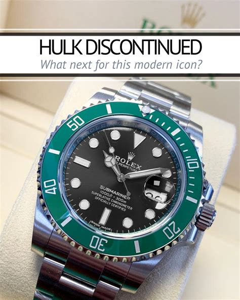 rolex submariner hulk watchfinder|rolex submariner hulk discontinued.